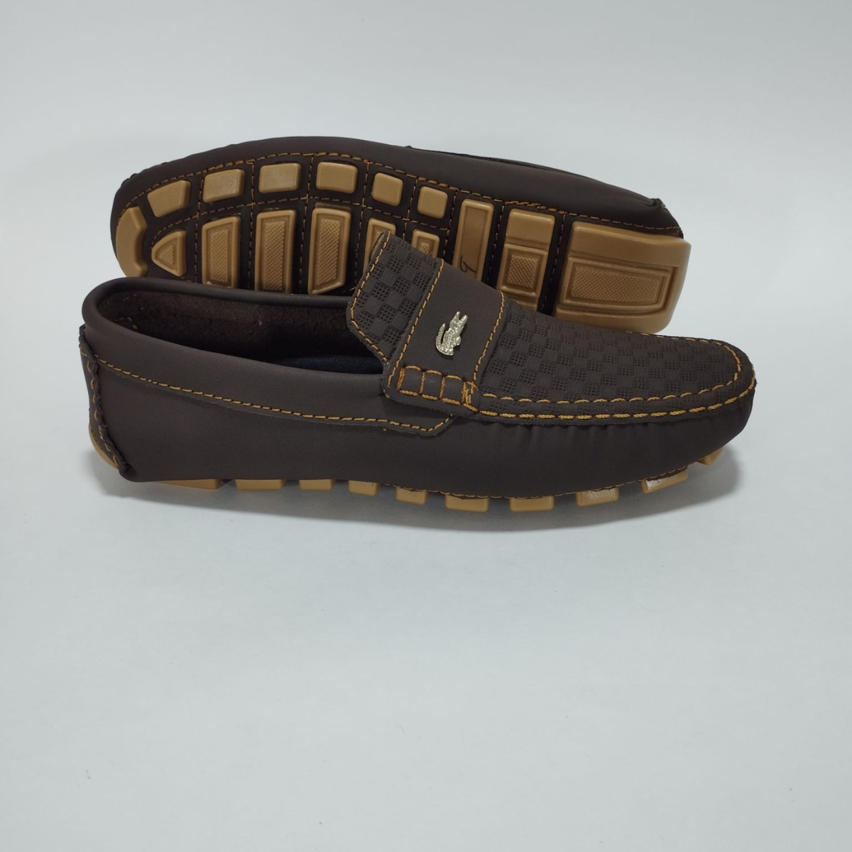Mocasin Cafe Costuras Miel Rep
