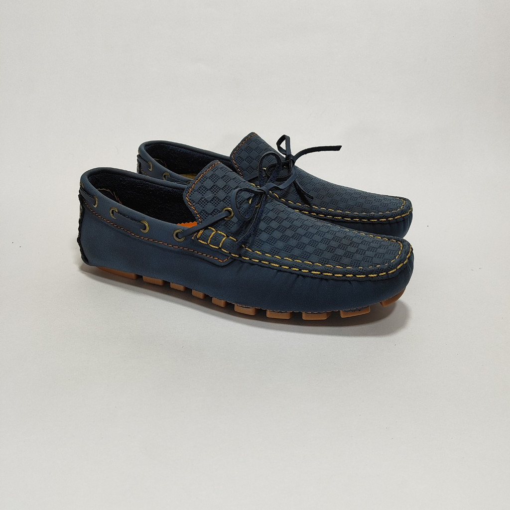 Mocasin Azul con Cordones 208